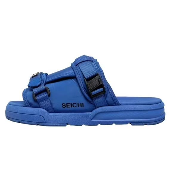 Seichi Mens Yoroi V2 Slide Sandals US 8 EU 41 Cobalt Blue NIB